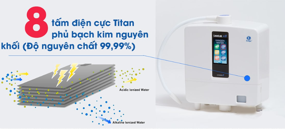 Cấu tạo điện cực máy lọc nước Kangen K8