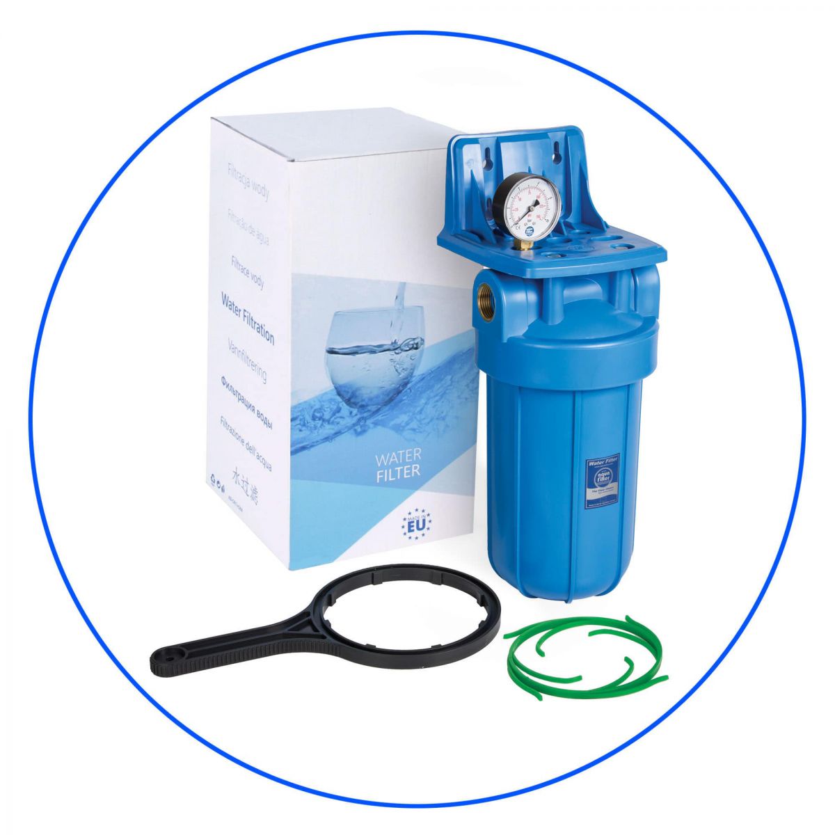 Hệ thống lọc đầu nguồn lọc thô 1 cấp Big Blue 10 inch