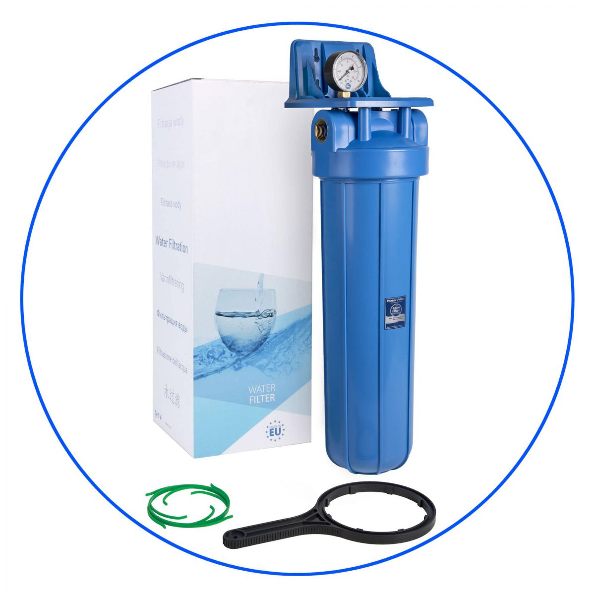 Hệ thống lọc đầu nguồn lọc thô 1 cấp Big Blue 20 inch